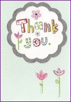 Thank you card for Linda Briggs